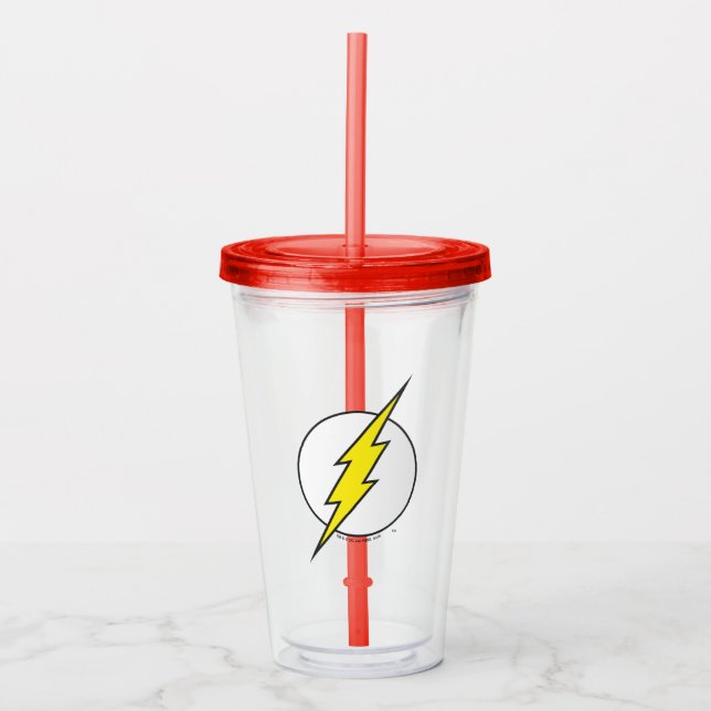 Vaso Acrílico El Flash | Tornillo Lightning (Anverso)