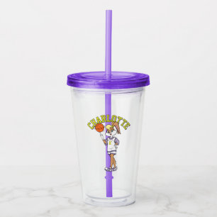 Vaso Acrílico El giro de baloncesto de Lola