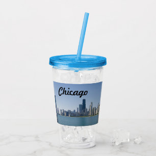 Vaso Acrílico El horizonte de Chicago