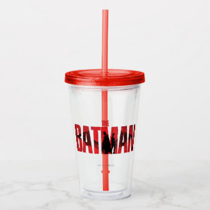Vaso Acrílico El logo de Batman & Catwoman