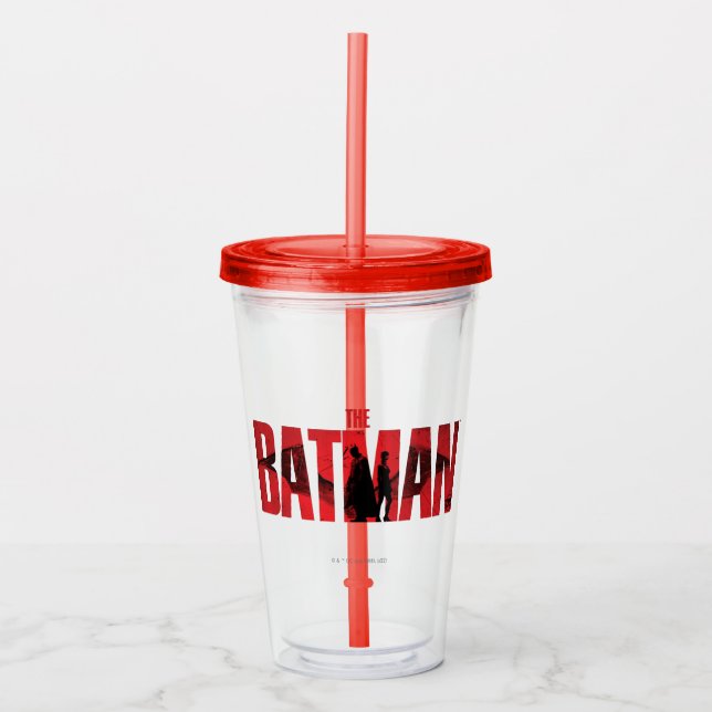 Vaso Acrílico El logo de Batman & Catwoman (Anverso)