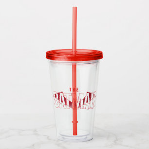 Vaso Acrílico El logotipo sobrepuesto de Batman Bat