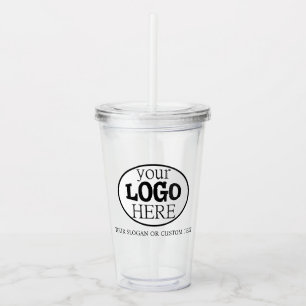 Vaso Acrílico El logotipo y el texto de su Personalizado