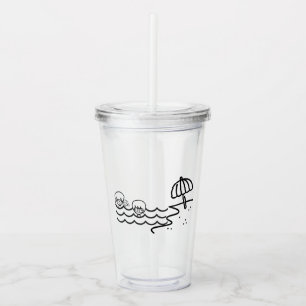 Vaso Acrílico El lugar feliz de Jenna