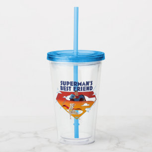 Vaso Acrílico El mejor amigo de Superman