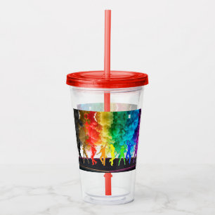 Vaso Acrílico El Orgullo de Baile de SlipperyJoe Sombra a los re