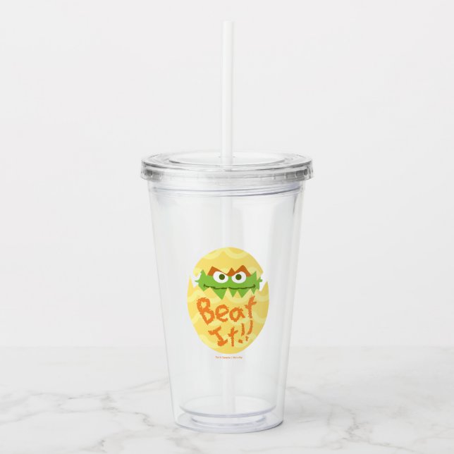 Vaso Acrílico El Oscar de Pascua al Grouch (Anverso)
