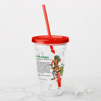 Vaso Acrílico El pedo como un egipcio