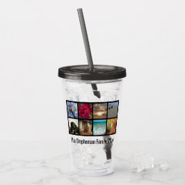Vaso Acrílico El personalizado personalizó el collage multi de