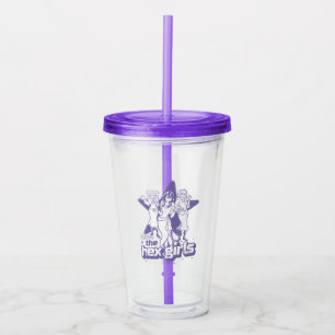Vaso Acrílico El poder de las estrellas de los Chicas hex