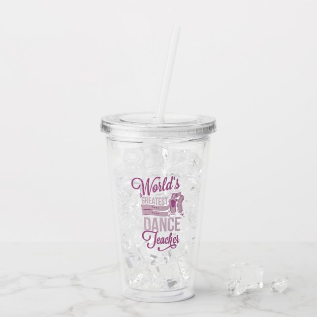 Vaso Acrílico El regalo más grande de la danza del | del mundo (Reverso (hielo))