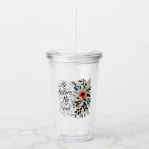 Él restaura mi alma floral