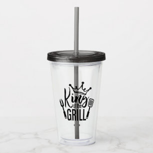 Vaso Acrílico El rey de la tipografía del asador