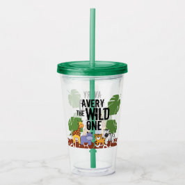Vaso Acrílico "El salvaje" animal de safari personalizado