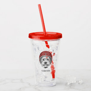 Vaso Acrílico El temerario de Yorkshire Terrier el añade su