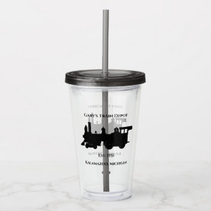 Vaso Acrílico El tren de Gary