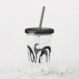 Vaso Acrílico El Tumbler Acrílico De Los Huecos Decados Gris