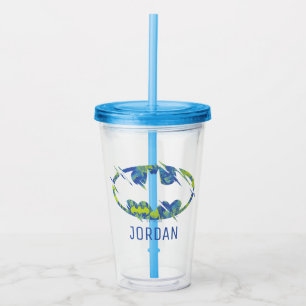 Vaso Acrílico Electric Up Batman Symbol