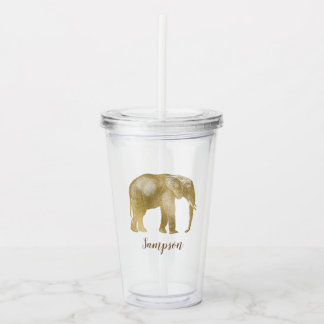 Vaso Acrílico elefante elegante