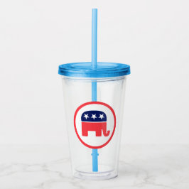 Vaso Acrílico Elefante republicano