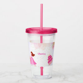 Vaso Acrílico Elegant Disney princess birthday