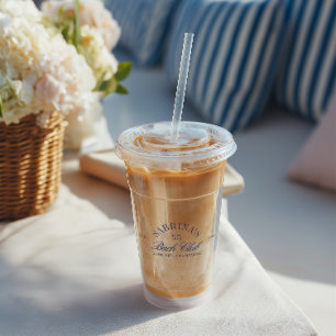 Vaso Acrílico Elegante Club Retro de Bachillerato