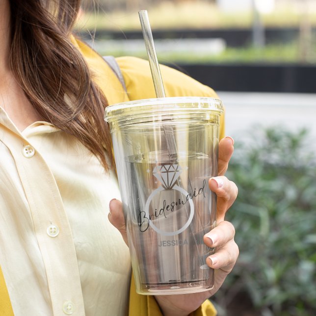 Vaso Acrílico Elegante dama de honor del anillo de textura Metal (Subido por el creador)