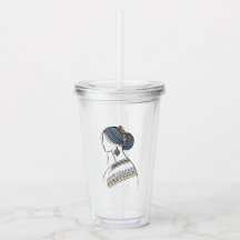 Elegante Tumbler de Arte Folclórico Ucraniano
