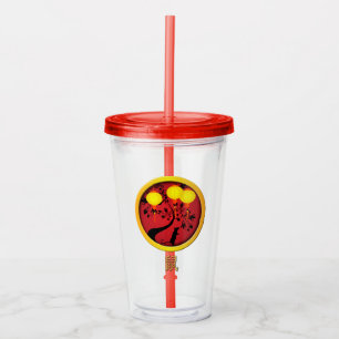 Vaso Acrílico Elegantes linternas de oro de la rata del año nuev