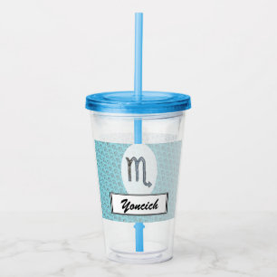 Vaso Acrílico Elemento de símbolo de escorpio zodiaco por Kennet