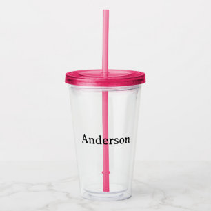 Vaso Acrílico Eliminar texto y reemplazar propio diseño 16oz cla