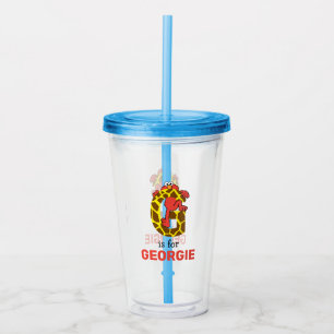 Vaso Acrílico Elmo Alphabet   G Giraffe