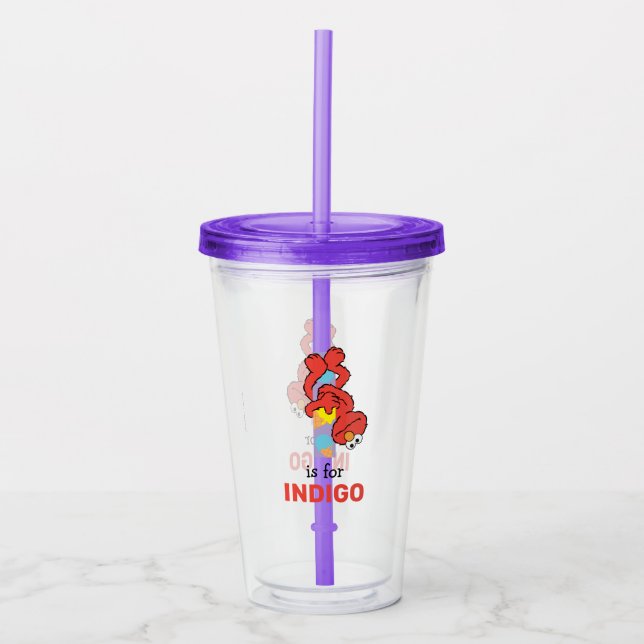 Vaso Acrílico Elmo Alphabet | I Helado (Anverso)