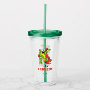 Vaso Acrílico Elmo Alphabet   K Kiwi