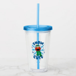 Vaso Acrílico Elmo Snow Cute