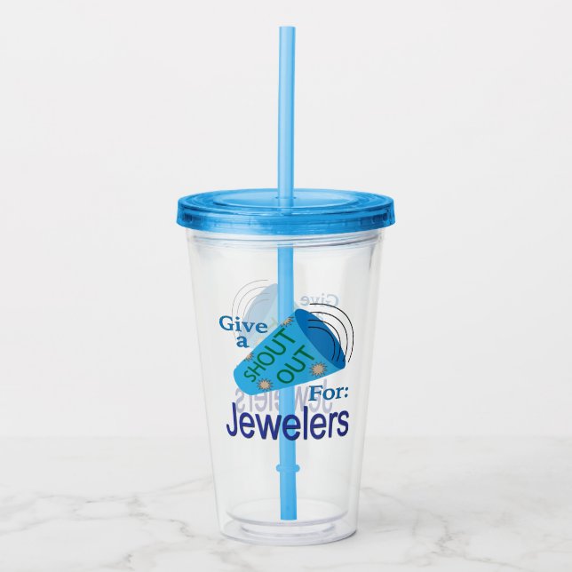 Vaso Acrílico Elogio para Joyeros (Anverso)
