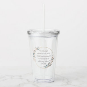Vaso Acrílico Emma De Jane Austen Cita II - Estilo Cuto