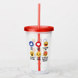 Vaso Acrílico Emojis de cerveza