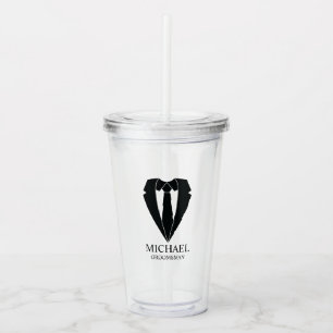 Vaso Acrílico Empleos Bodas negros y armadores personalizados
