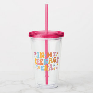Vaso Acrílico En mi era adolescente I