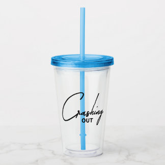Vaso Acrílico Energía Caótica Divertida y Sarcástica Acrílico
