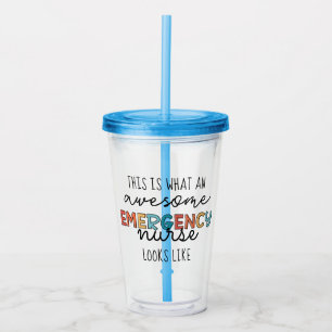 Vaso Acrílico Enfermera de emergencia Graciosa e Impresionante r
