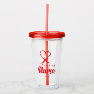 Vaso Acrílico Enfermeras de agradecimiento