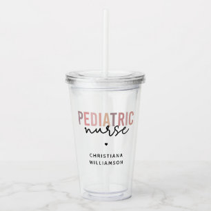 Vaso Acrílico Enfermero pediátrico personalizado de enfermería p