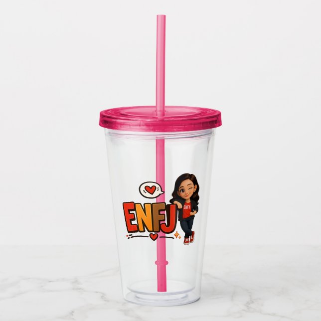 VASO ACRÍLICO ENFJ (Anverso)