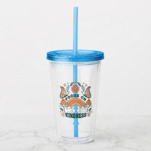 Vaso Acrílico Enfoque en Gráfica de bondad Groovy