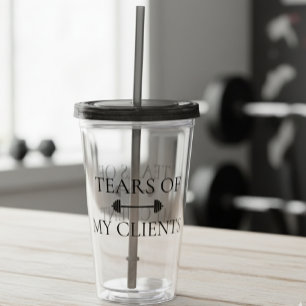 Vaso Acrílico Entrenador Instructor de Fitness de Lágrimas de Mi