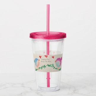Vaso Acrílico Enviar amor a través de las millas