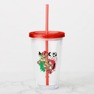 Vaso Acrílico Equipo de fútbol de México Gráfico de WILE E. COYO