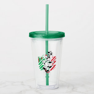 Vaso Acrílico Equipo de Italia de fútbol gráfico de SYLVESTER™
